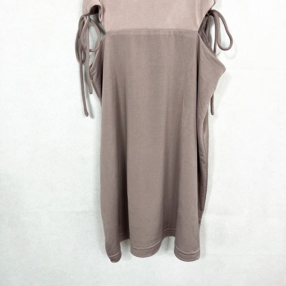 Revolve Superdown Purple Gray Bodycon Side Cut Tie Mini Club Party Dress - XS - Picture 3 of 9
